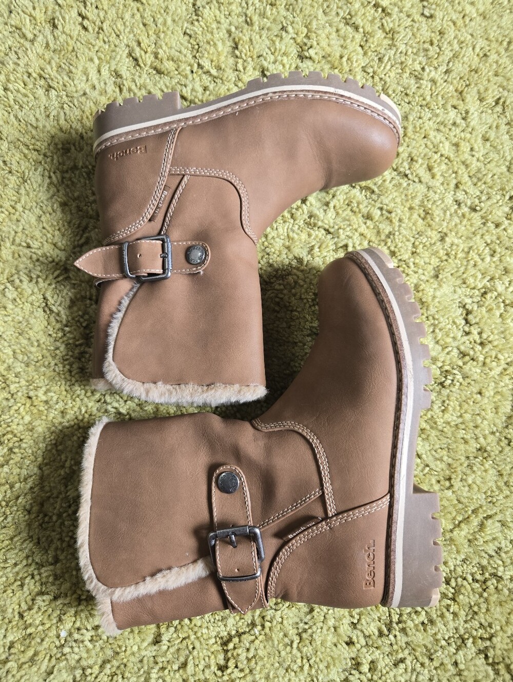 Sz 7 Bench Lined Brown Boots